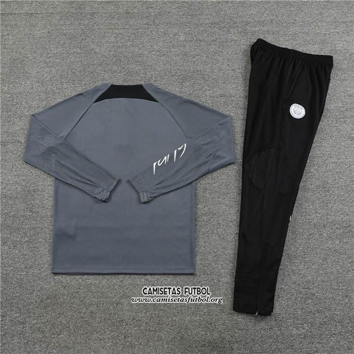 Chandal de Sudadera del Paris Saint-Germain Jordan Nino 202023/2024 Gris